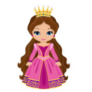 Prinzessin mit Krone als Schulranzen Motiv