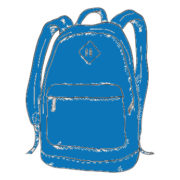 Schulrucksack Blau