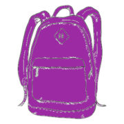 Schulrucksack Lila