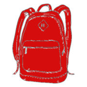 Schulrucksack Rot